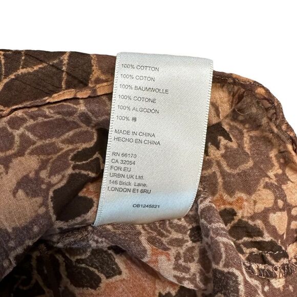 Free People Brinkley Smocked Floral Cocoa Combo Tank Top - Picture 7 of 9